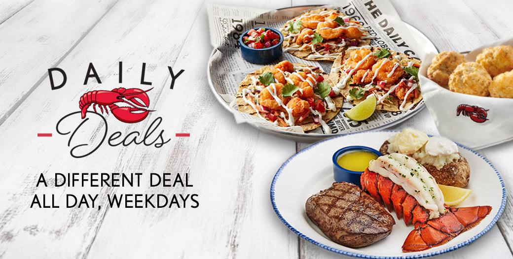 Red lobster Daily Deals Menu