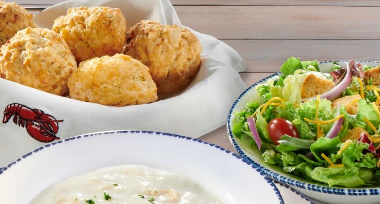 Red lobster Soup and Salad Combo